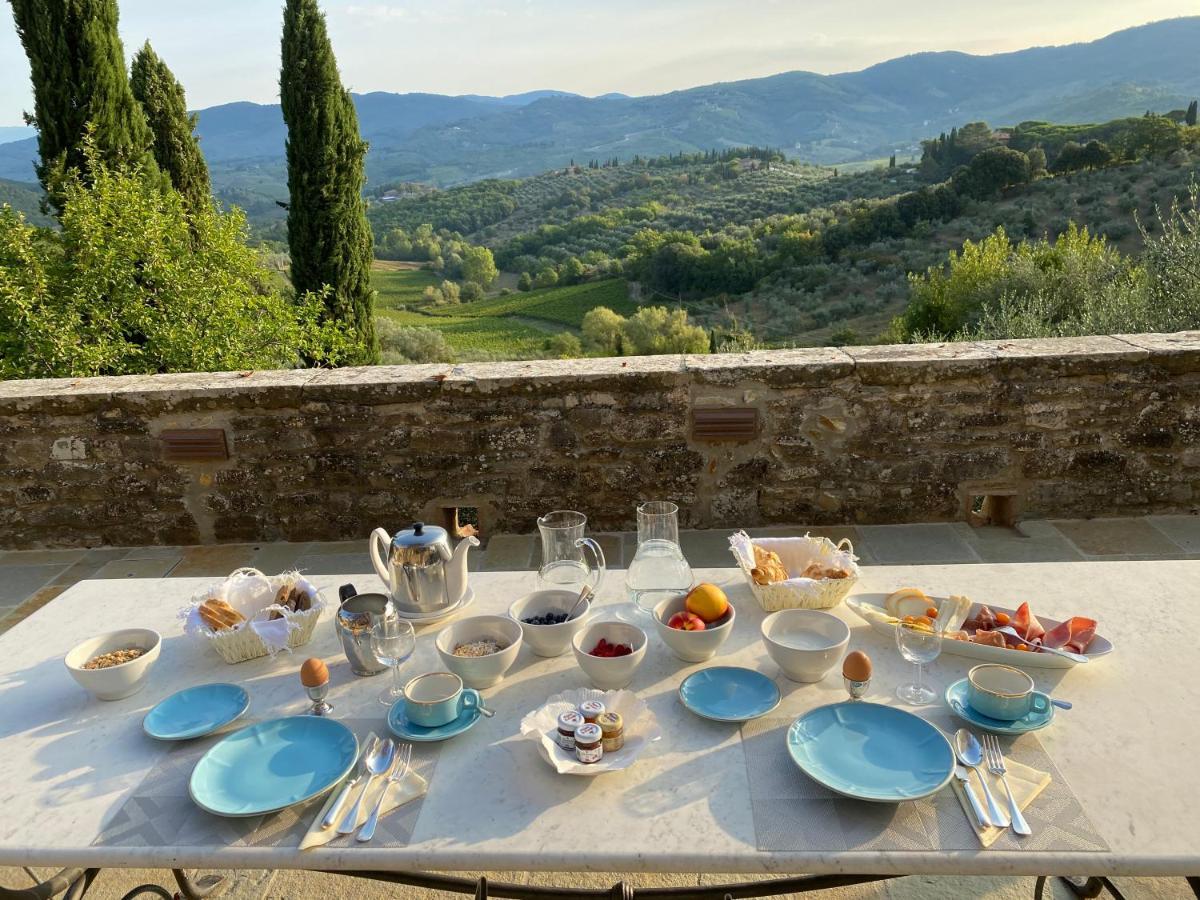 Villa La Petraia Panzano in Chianti Bagian luar foto